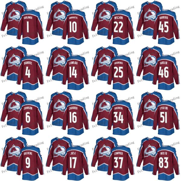 2018 Season Colorado Avalanche Semyon Varlamov Erik Johnson Blake Comeau Tyson Jost Colin Wilson J.T. Compher A.J. Greer Matt Nieto Jersey
2018 Season Colorado Avalanche Semyon Varlamov Erik Johnson Blake Comeau Tyson Jost Colin Wilson J.T. Compher A.J. Greer Matt Nieto Jersey