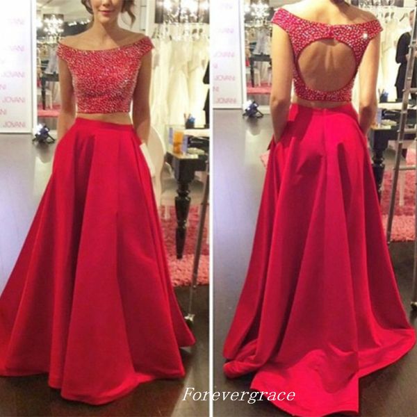 red two pieces prom dress a line off shoulder long formal women wear special occasion dress party gown custom made plus size, Black
red two pieces prom dress a line off shoulder long formal women wear special occasion dress party gown custom made plus size, Black