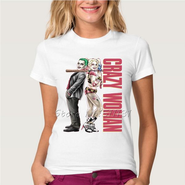 wholesale-funny american comics suicide squad t-shirt fashion quinn joker print t shirt summer women novelty cool tee clothes, White
wholesale-funny american comics suicide squad t-shirt fashion quinn joker print t shirt summer women novelty cool tee clothes, White