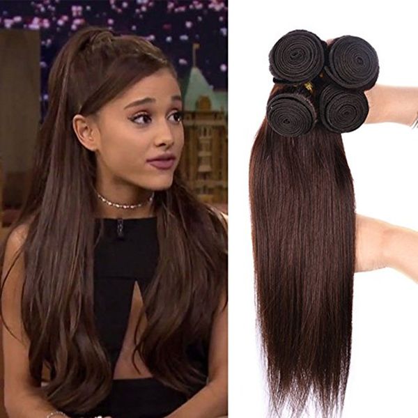 elibess hair - virgin medium auburn straight human hair weaves 3 bundles 100g per piece pure color 2#, Black
elibess hair - virgin medium auburn straight human hair weaves 3 bundles 100g per piece pure color 2#, Black