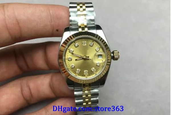 christmas gift president date diamond mark gold watch stainless watches ladies automatic mechanical wristwatch lady gift 28mm, Slivery;brown
christmas gift president date diamond mark gold watch stainless watches ladies automatic mechanical wristwatch lady gift 28mm, Slivery;brown