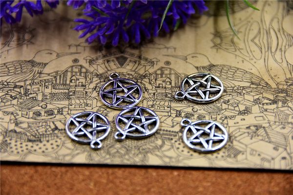 90pcs-- 20*17mm antique silver star circle charms diy charms pendants, Bronze;silver
90pcs-- 20*17mm antique silver star circle charms diy charms pendants, Bronze;silver