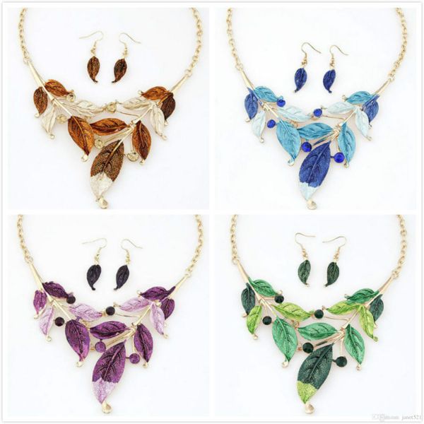 novelty womens jewelry set creative bohemian 5 color gold tone art painting leaves necklaces earrings sets jewelry gifts for her, Golden;silver
novelty womens jewelry set creative bohemian 5 color gold tone art painting leaves necklaces earrings sets jewelry gifts for her, Golden;silver