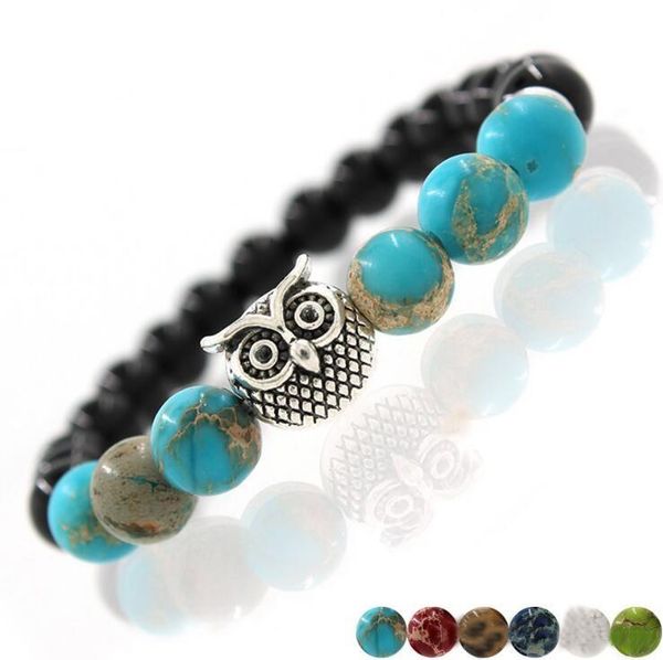 selling silver & golden animal owl head bracelet men beaded black matte stone bracelets women six classic color fashion antique bracelet
selling silver & golden animal owl head bracelet men beaded black matte stone bracelets women six classic color fashion antique bracelet