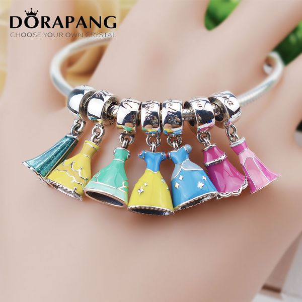 promotion enamel princess dress 100% 925 sterling silver hole charm pendant with cute pendant fit european pandora bracelet bangle necklace, Black
promotion enamel princess dress 100% 925 sterling silver hole charm pendant with cute pendant fit european pandora bracelet bangle necklace, Black