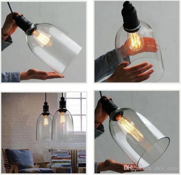 retro industrial diy ceiling lamp light glass pendant lighting home decor fixtures edison bulb e27 110v-240v
retro industrial diy ceiling lamp light glass pendant lighting home decor fixtures edison bulb e27 110v-240v