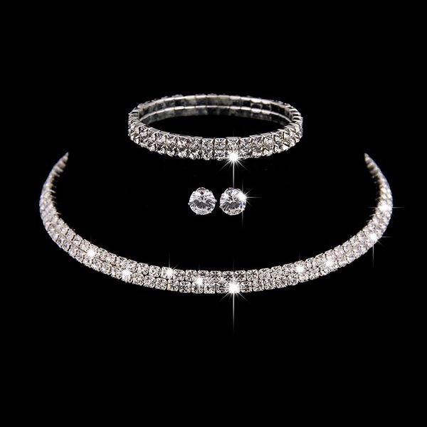 luxury three-piece sets bridal jewelry choker necklace earrings bracelet wedding jewelry accessories fashion style engagement part238i, White
luxury three-piece sets bridal jewelry choker necklace earrings bracelet wedding jewelry accessories fashion style engagement part238i, White
