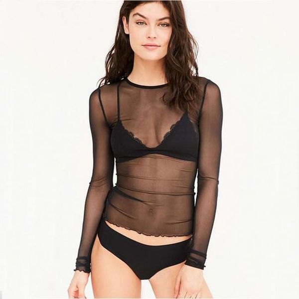 sleeve ladies spring summer streetwear black transparent neck girl mesh shirts sheer o punk club women t tees femme cvcw
sleeve ladies spring summer streetwear black transparent neck girl mesh shirts sheer o punk club women t tees femme cvcw