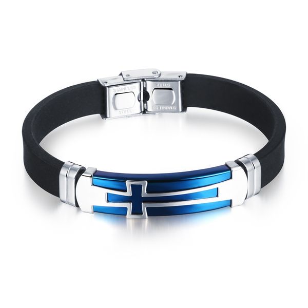 wholesale-2016 selling men's birthday gifts silicone bracelets trendy style male bracelet cross patterns jewelry accessories oph1077, Golden;silver
wholesale-2016 selling men's birthday gifts silicone bracelets trendy style male bracelet cross patterns jewelry accessories oph1077, Golden;silver