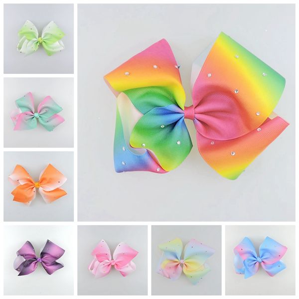 10pcs jeweled pastel ombre ribbon 18cm big signature hair bows clips rainbow crystal dance cheerleader pageant hair accessories hd3474, Slivery;white
10pcs jeweled pastel ombre ribbon 18cm big signature hair bows clips rainbow crystal dance cheerleader pageant hair accessories hd3474, Slivery;white