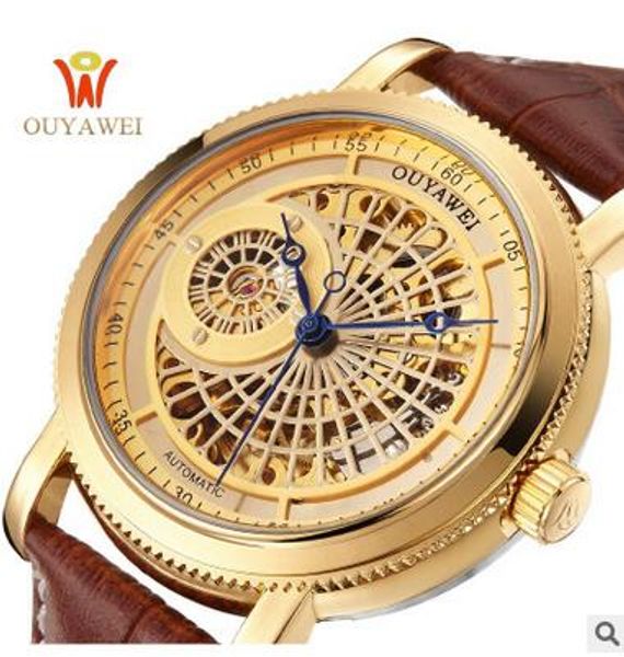 ouyawei gold mechanical wrist mens watch brand luxury automatic clock men 22mm stainless steel skeleton reloj hombre, Slivery;brown
ouyawei gold mechanical wrist mens watch brand luxury automatic clock men 22mm stainless steel skeleton reloj hombre, Slivery;brown