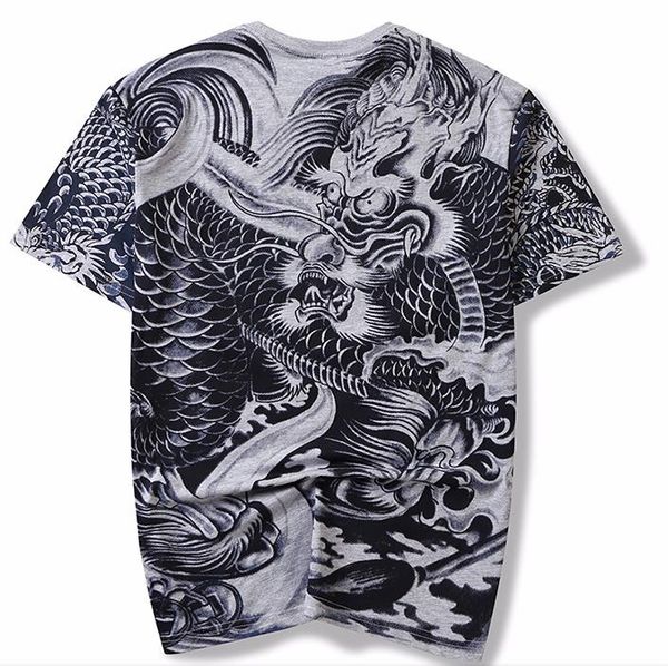 Men's Dragon Tattoo Printed T-shirt Hip Rock O-Neck Short Sleeve Casual T Shirts 100% Cotton Tops Tees
Men's Dragon Tattoo Printed T-shirt Hip Rock O-Neck Short Sleeve Casual T Shirts 100% Cotton Tops Tees