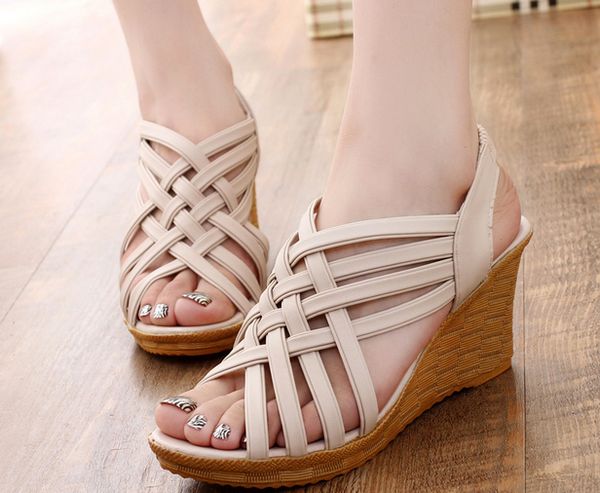 wholesale-2016 new fashion summer wedges hollow out cross-strap sweet gril casual women sandal shoe 011, Black
wholesale-2016 new fashion summer wedges hollow out cross-strap sweet gril casual women sandal shoe 011, Black