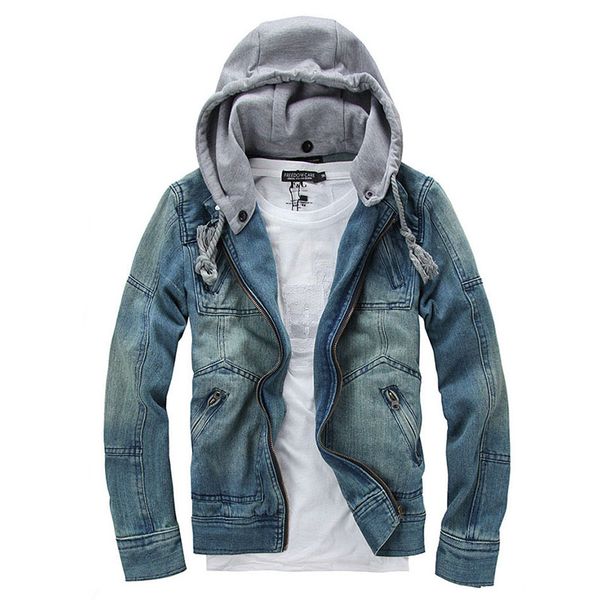 wholesale- denim jacket men hooded jean jackets streetwear slim fit vintage mens jacket and coat outdoors jeans clothing plus size 4xl 5xl, Black;brown
wholesale- denim jacket men hooded jean jackets streetwear slim fit vintage mens jacket and coat outdoors jeans clothing plus size 4xl 5xl, Black;brown