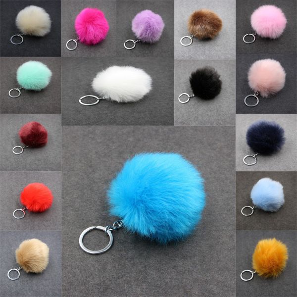 3.15 inch faux rabbit fur pom pom car keychain handbag wallet backpack key ring 24 color c95q, Silver
3.15 inch faux rabbit fur pom pom car keychain handbag wallet backpack key ring 24 color c95q, Silver