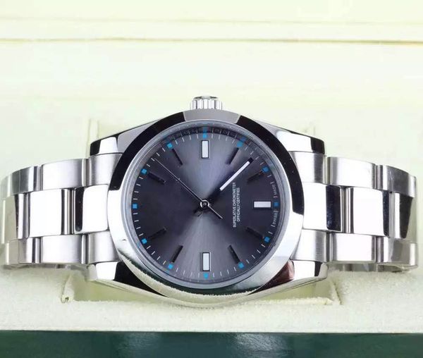 High Quality 39mm Date Steel Gray Dial 114300 Mechanical Automatic Mens Watch Watches 
High Quality 39mm Date Steel Gray Dial 114300 Mechanical Automatic Mens Watch Watches