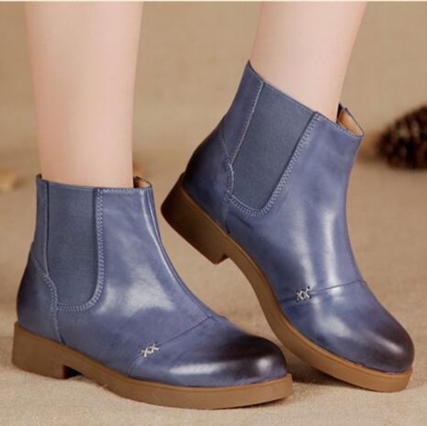 2017 new women cow genuine leather ankle boots winter outdoor shoes female martin boots british style short boots, Black
2017 new women cow genuine leather ankle boots winter outdoor shoes female martin boots british style short boots, Black