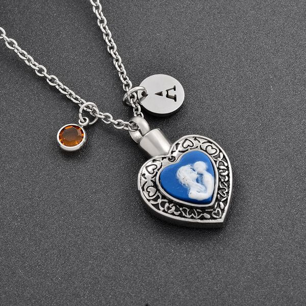mom and child heart urn-cremation jewelry-family member loss cremation urn pendant necklace women-memorial jewelry for ashes, Silver
mom and child heart urn-cremation jewelry-family member loss cremation urn pendant necklace women-memorial jewelry for ashes, Silver
