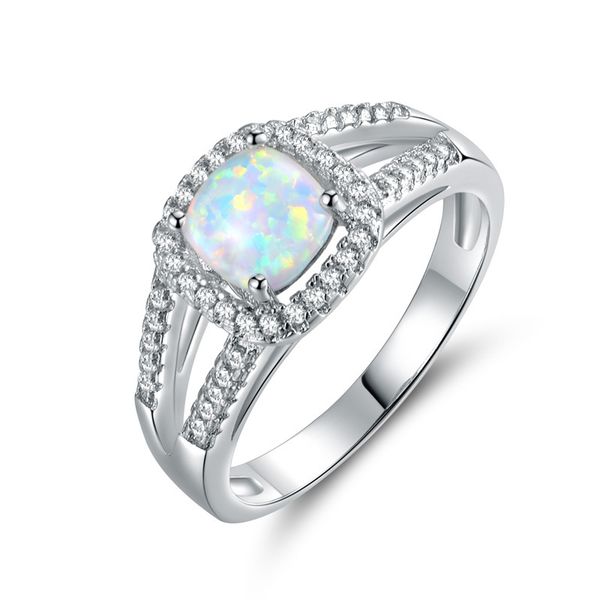 fine jewelry new 925 silver opal couple ring fit pandora female crystal from swarovski rings, White
fine jewelry new 925 silver opal couple ring fit pandora female crystal from swarovski rings, White