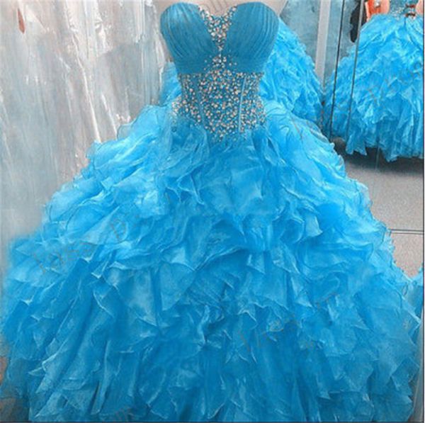 2017 sweetheart blue ball gown quinceanera dresses with crystals beaded plus size formal prom sweet 16 pageant debutante party gown bm65, Blue;red
2017 sweetheart blue ball gown quinceanera dresses with crystals beaded plus size formal prom sweet 16 pageant debutante party gown bm65, Blue;red