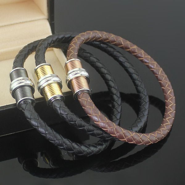 accessories wholesale mont men screw buckle bracelet black & brown genuine leather bracelet with alloy lovers bangle male, Golden;silver
accessories wholesale mont men screw buckle bracelet black & brown genuine leather bracelet with alloy lovers bangle male, Golden;silver