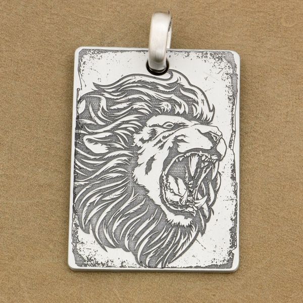 linsion deep engraved high detail customizable 925 sterling silver angry lion dog tag mens biker rocker punk pendant 9x010 just pendant
linsion deep engraved high detail customizable 925 sterling silver angry lion dog tag mens biker rocker punk pendant 9x010 just pendant