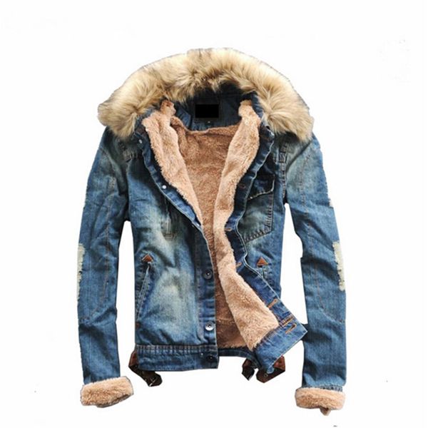 wholesale- luxury ,man casual slim fit denim jeans men winter denim jacket men clothing jean coat outwear fur collar men's coat jackets, Black;brown
wholesale- luxury ,man casual slim fit denim jeans men winter denim jacket men clothing jean coat outwear fur collar men's coat jackets, Black;brown