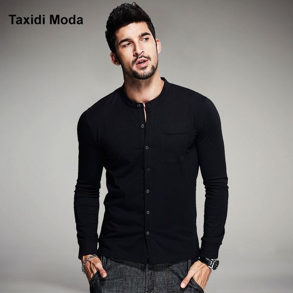 wholesale- 2016 autumn mens fashion t shirts button black brand clothing long sleeve man's collar cardigan t-shirts tees plus size, White;black
wholesale- 2016 autumn mens fashion t shirts button black brand clothing long sleeve man's collar cardigan t-shirts tees plus size, White;black