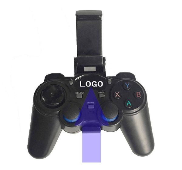 10pcs Custom Made 2.4g Wireless Game Controller Gamepad Joystick Mini Keyboard Remoter For Universal Tv Box/smartphone Gr1 W/phone Supporter