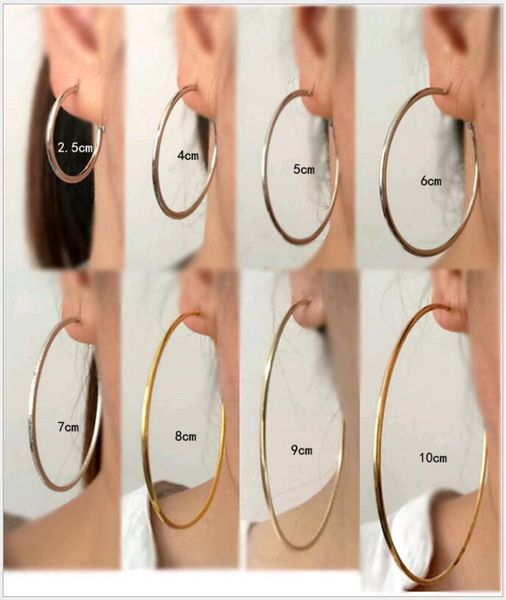 large round circle hoop huggies fashion trends dj night club nude smooth surface loops earrings ear hook for sale, Golden;silver
large round circle hoop huggies fashion trends dj night club nude smooth surface loops earrings ear hook for sale, Golden;silver