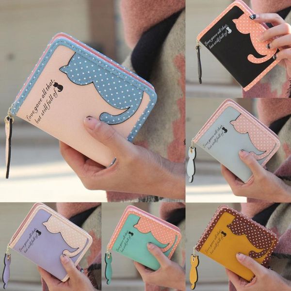 xiniu women's wallet with zipper cat pattern purse female women leather short wallet carteira feminino monedero mujer, Red;black
xiniu women's wallet with zipper cat pattern purse female women leather short wallet carteira feminino monedero mujer, Red;black