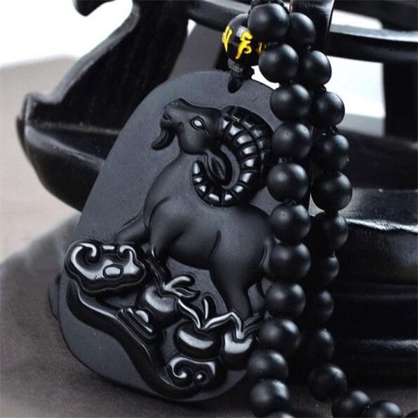 dj jewelry new natural obsidian necklace fashion black goat pendant for women men vintage fine jade jewelry 55*35mm, Silver
dj jewelry new natural obsidian necklace fashion black goat pendant for women men vintage fine jade jewelry 55*35mm, Silver