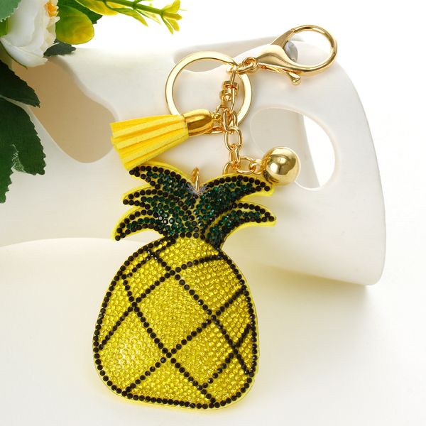 fashion selling yellow pineapple pendant key chain bag accessoriesice leather tassel car keychain for women handbag key ring, Silver
fashion selling yellow pineapple pendant key chain bag accessoriesice leather tassel car keychain for women handbag key ring, Silver