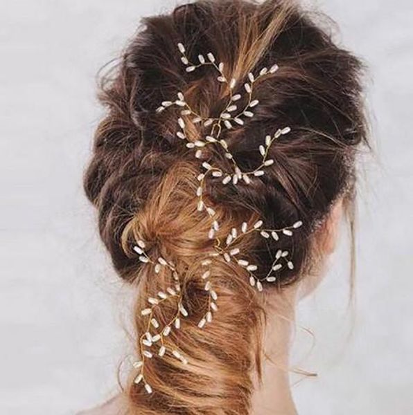 bridal hair accessories gold plated vines fake pearl u pins womens party hair accessories bridal head pieces, Silver
bridal hair accessories gold plated vines fake pearl u pins womens party hair accessories bridal head pieces, Silver