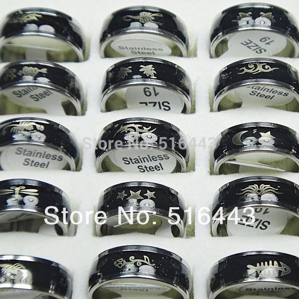 hipping magical cool 50pcs wholesale jewelry stainless steel enamel change color fashion mood rings a-463, Golden;silver
hipping magical cool 50pcs wholesale jewelry stainless steel enamel change color fashion mood rings a-463, Golden;silver