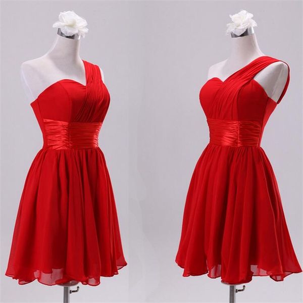 in stock bridesmaid dresses one shoulder girls knee length chiffon wedding party dress 2017 new ball prom graduation formall dress, Red;white
in stock bridesmaid dresses one shoulder girls knee length chiffon wedding party dress 2017 new ball prom graduation formall dress, Red;white