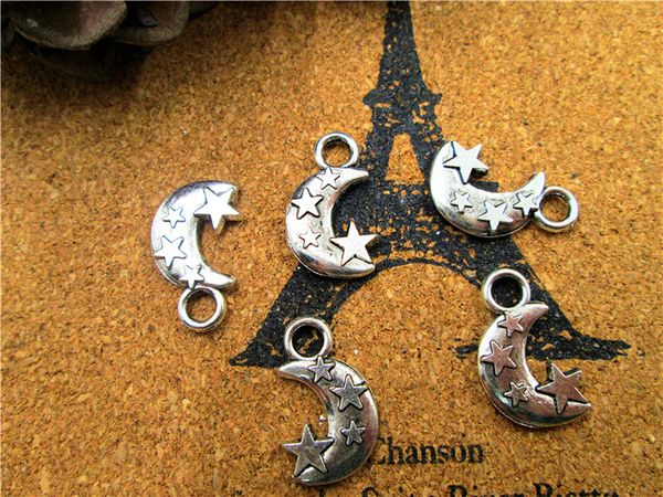 45pcs-moon and star charms antique tibetan silver tone moon and star pendants/charms 20x11mm, Bronze;silver
45pcs-moon and star charms antique tibetan silver tone moon and star pendants/charms 20x11mm, Bronze;silver