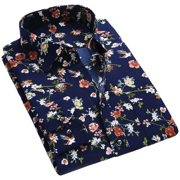 wholesale- 2019 spring floral print men shirts long sleeve mens casual shirt slim men flower printing dress shirts camisa masculina, White;black
wholesale- 2019 spring floral print men shirts long sleeve mens casual shirt slim men flower printing dress shirts camisa masculina, White;black