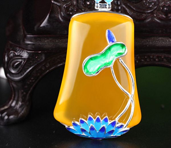 lotus leaf lotus type 925 sterling silver inlays natural agate - jade pulp hand-carving. lucky necklace pendant
lotus leaf lotus type 925 sterling silver inlays natural agate - jade pulp hand-carving. lucky necklace pendant