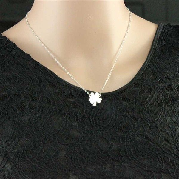 four leaf clover necklace shamrock necklace lucky charm necklace for lucky girls, Silver
four leaf clover necklace shamrock necklace lucky charm necklace for lucky girls, Silver