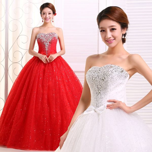 robe de mariage factory price red/ white wedding dress 2017 new sweetheart beading bow bridal gowns wedding dresses robe de mariage
robe de mariage factory price red/ white wedding dress 2017 new sweetheart beading bow bridal gowns wedding dresses robe de mariage