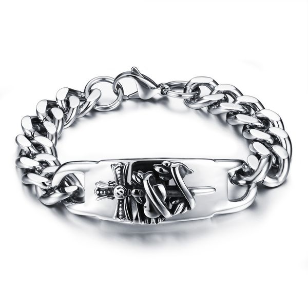 2017 new fashion jesus cross bracelets classical 316l stainless steel link chain men bracelets bangles jewelry dgs803, Black
2017 new fashion jesus cross bracelets classical 316l stainless steel link chain men bracelets bangles jewelry dgs803, Black