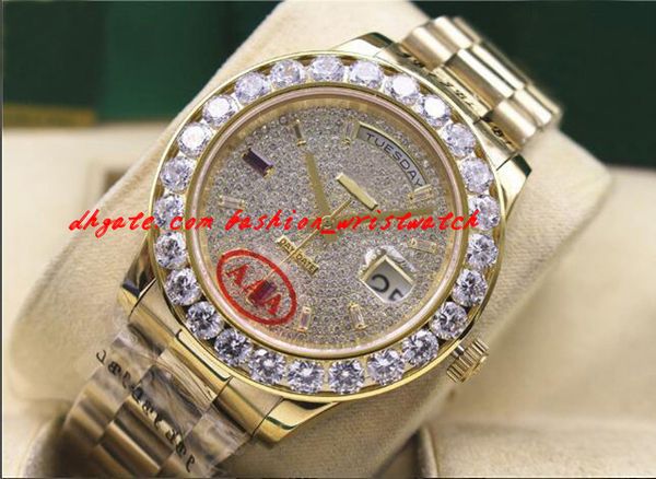 new arrival luxury wristwatch men wristwatch 18038 18k yellow gold bigger diamonds 41mm watch automatic men's watch, Slivery;brown
new arrival luxury wristwatch men wristwatch 18038 18k yellow gold bigger diamonds 41mm watch automatic men's watch, Slivery;brown