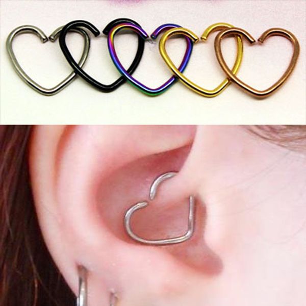 mix orbital piercing earring 1.2mm heart tragus ear piercing cartilage body jewelry, Silver
mix orbital piercing earring 1.2mm heart tragus ear piercing cartilage body jewelry, Silver