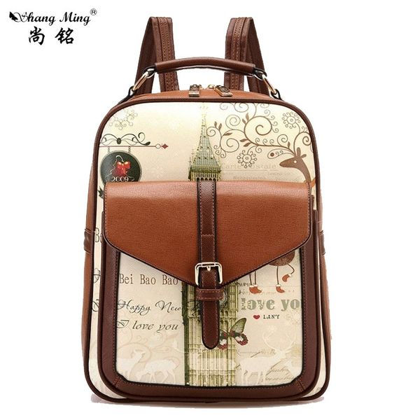 wholesale- new brand women backpack vintage printing backpacks for teenage girls school bags preppy style pu leather backpack
wholesale- new brand women backpack vintage printing backpacks for teenage girls school bags preppy style pu leather backpack