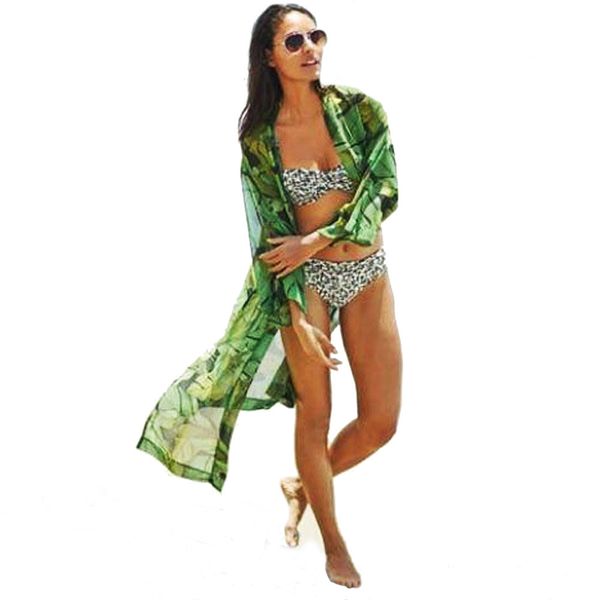 fashion ladies women green leaf printed chiffon kimono cardigan coat travel beach clothes, White;black
fashion ladies women green leaf printed chiffon kimono cardigan coat travel beach clothes, White;black