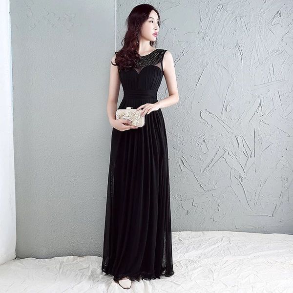 beaded long chiffon a line evening dress 2018 capped evening gowns elegant party dress fast shipping, Black;red
beaded long chiffon a line evening dress 2018 capped evening gowns elegant party dress fast shipping, Black;red