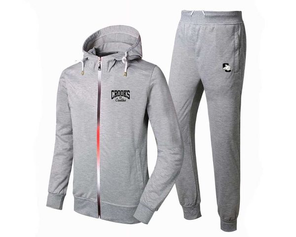 q820 new crooks and castles brand sweatshirt fashion solid fleece zipper hoodie mens hip hop suit pullover tracksuits, Gray
q820 new crooks and castles brand sweatshirt fashion solid fleece zipper hoodie mens hip hop suit pullover tracksuits, Gray