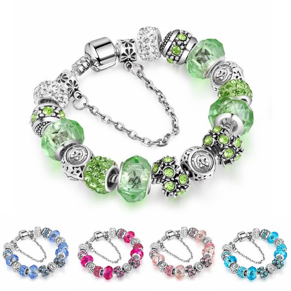 Twelve constellations Crystal Glass Beads Bracelets Bangles Silver Plated Charm for Women Original DIY Jewelry Gift AA163
Twelve constellations Crystal Glass Beads Bracelets Bangles Silver Plated Charm for Women Original DIY Jewelry Gift AA163