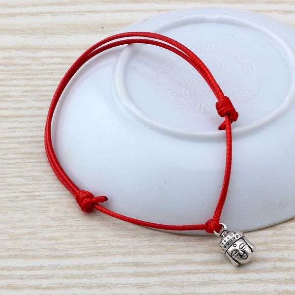 MIC 20pcs Adjustable Bracelets Antique silver Alloy Buddha head Charm Adjustable RED Waxes rope Bracelet B-63
MIC 20pcs Adjustable Bracelets Antique silver Alloy Buddha head Charm Adjustable RED Waxes rope Bracelet B-63